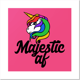 Majestic AF Unicorn Posters and Art